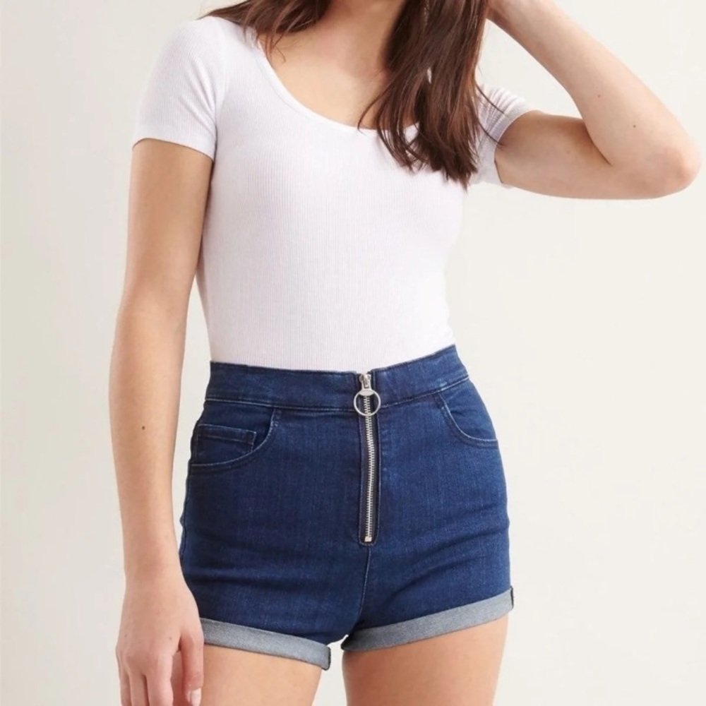 Garage Ultra High Rise Denim Shorts